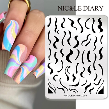 NICOLE DIARY - Blaszka do Stempli - X005