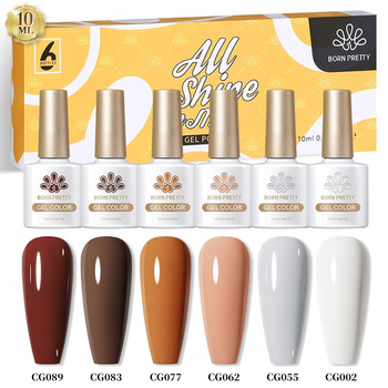 BORN PRETTY - ZESTAW 6 SZTUK LAKIERÓW HYBRYDOWYCH - SET31 - JESIEŃ