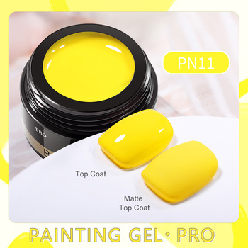 BORN PRETTY PRO - Painting Gel - FARBKA DO ZDOBIEŃ UV/LED - PN11 / ŻÓŁTY