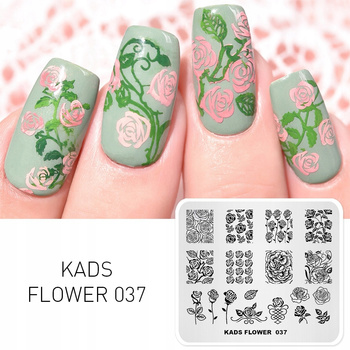 KADS - Blaszka do Stempli - FLOWER 037 - KWIATY RÓŻE