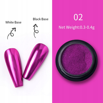 Pyłek do Paznokci - EFEKT LUSTRA / GLASS EFFECT / MIRROR - 02