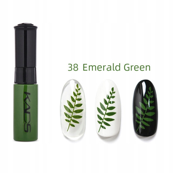 KADS - LAKIER DO STEMPLOWANIA PAZNOKCI Z PISAKIEM - 38 - EMERALD GREEN