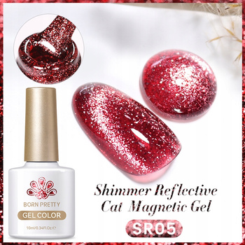 BORN PRETTY - Shimmer Reflective CAT EYE - LAKIER MAGNETYCZNY - SR05