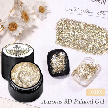 BORN PRETTY - Auroras 3D Painting Gel - GALARETKA DO ZDOBIEŃ GĘSTA 3D - A06