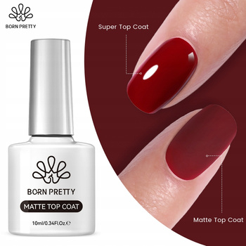 BORN PRETTY - Matte Top Coat - MATOWY TOP HYBRYDOWY UV/LED - 10ml