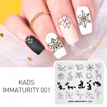 KADS - Blaszka do Stempli - IMMATURITY 001 - ORIGAMI ZWIERZĘTA GEOMETRYCZNE