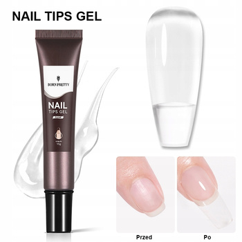 BORN PRETTY - Żel Klej do Tipsów Ozdób 3w1 UV/LED - Tubka 15g