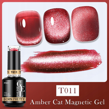 BORN PRETTY PRO - Amber Cat Magnetic Gel - Profesjonalny lakier hybrydowy magnetyczny (15ml) - T011