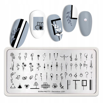 BORN PRETTY - Blaszka do Stempli - DECORATION-L001