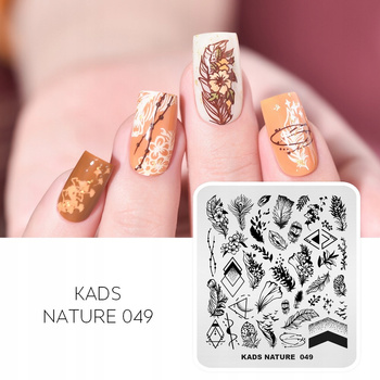 KADS - Blaszka do Stempli - NATURE 049 - PIÓRA PIÓRKA