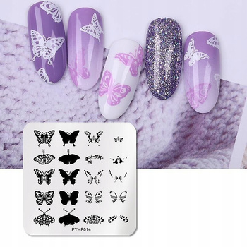 PICT YOU - Blaszka do Stempli - PY-F014 - MOTYL 3D