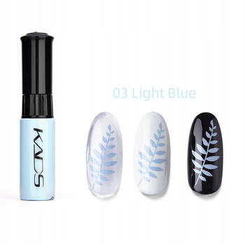 KADS - 03 (LIGHT BLUE) LAKIER DO STEMPLOWANIA PAZNOKCI PISAK