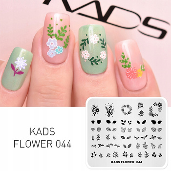 KADS - Blaszka do Stempli - FLOWER 044 - LIŚCIE ROŚLINY