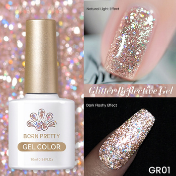 BORN PRETTY - LAKIER HYBRYDOWY Z EFEKTEM FLASH - GR01