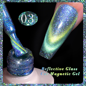BORN PRETTY - Reflective Glass Cat Eye - LAKIER MAGNETYCZNY FLASH - RG03