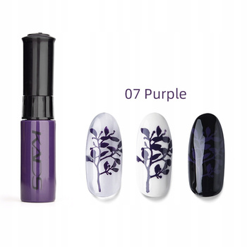 KADS - 07 (PURPLE) LAKIER DO STEMPLOWANIA PAZNOKCI PISAK