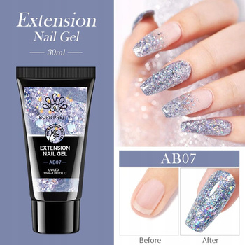 BORN PRETTY - ŻEL DO PRZEDŁUŻANIA PAZNOKCI - POLYGEL 30ml - AB07