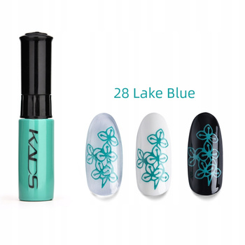 KADS - 28 (LAKE BLUE) LAKIER DO STEMPLOWANIA PAZNOKCI PISAK