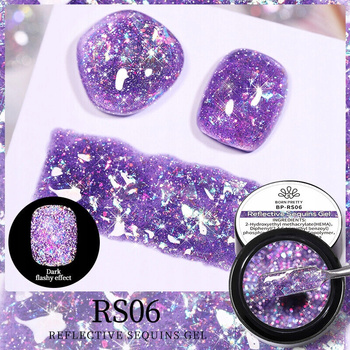 BORN PRETTY - Brokatowy Żel w słoiczku - REFLECTIVE / EFEKT FLASH - RS06