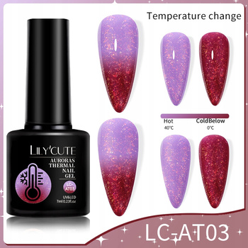 LILYCUTE - Lakier Hybrydowy Termiczny - EFEKT AURORA - AT03