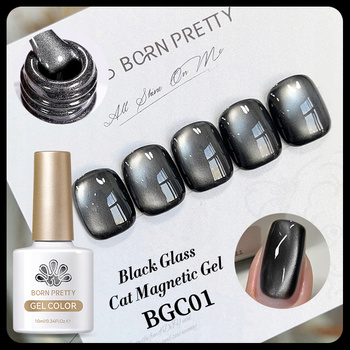 BORN PRETTY - Black Glass Cat Magnetic Gel - LAKIER MAGNETYCZNY - BGC01