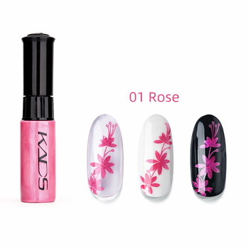 KADS - LAKIER DO STEMPLOWANIA PAZNOKCI Z PISAKIEM - 01 - ROSE