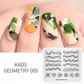 KADS - Blaszka do Stempli - GEOMETRY 005 - LINIE FALE