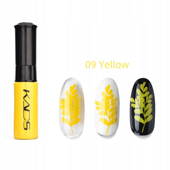 KADS - 09 (YELLOW) LAKIER DO STEMPLOWANIA PAZNOKCI PISAK