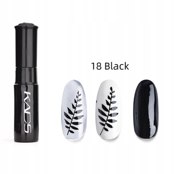 KADS - 18 (BLACK) LAKIER DO STEMPLOWANIA PAZNOKCI PISAK - CZARNY