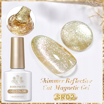 BORN PRETTY - Shimmer Reflective CAT EYE - LAKIER MAGNETYCZNY - SR02