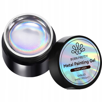 BORN PRETTY - FARBKA DO ZDOBIEŃ METALICZNA - SUPER LASER