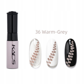KADS - 36 (WARM GREY) LAKIER DO STEMPLOWANIA PAZNOKCI PISAK - SZARY