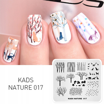 KADS - Blaszka do Stempli - NATURE 017 - DRZEWA LAS ZWIERZĘTA