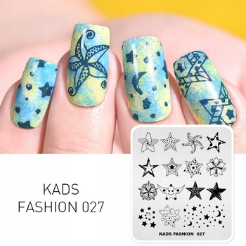 KADS - Blaszka do Stempli - FASHION 027 - GWIAZDA GWIAZDKI