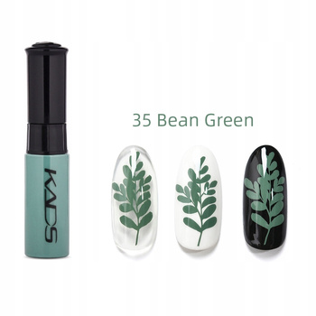 KADS - 35 (BEAN GREEN) LAKIER DO STEMPLOWANIA PAZNOKCI PISAK - ZIELONY
