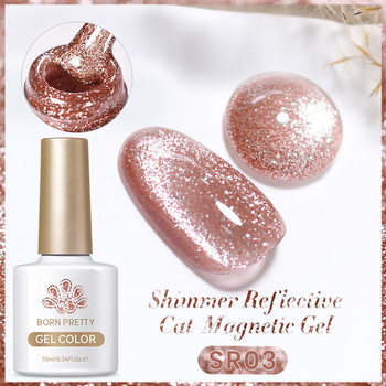 BORN PRETTY - Shimmer Reflective CAT EYE - LAKIER MAGNETYCZNY - SR03