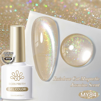 BORN PRETTY - Rainbow Water Light CAT EYE - LAKIER MAGNETYCZNY - MY84