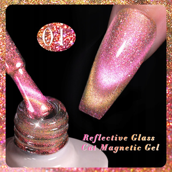 BORN PRETTY - Reflective Glass Cat Eye - LAKIER MAGNETYCZNY FLASH - RG01