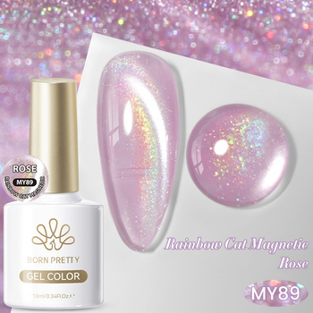 BORN PRETTY - Rainbow Water Light CAT EYE - LAKIER MAGNETYCZNY - MY89