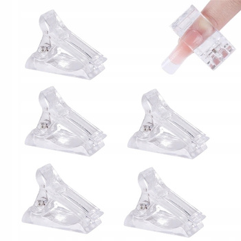 KLIPSY DO FORM PRZEDŁUŻANIA PAZNOKCI - 5szt