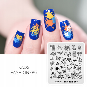 KADS - Blaszka do Stempli - FASHION 097 - ZWIERZĘTA GEOMETRYCZNE