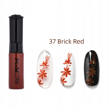 KADS - LAKIER DO STEMPLOWANIA PAZNOKCI Z PISAKIEM - 37 - BRICK RED