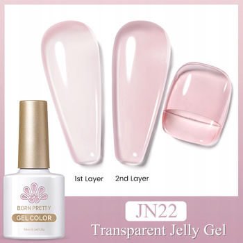 BORN PRETTY - Jelly Nude Gel Nail Polish - TRANSPARENTNY LAKIER UV - JN22