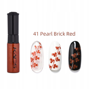 KADS - 41 (PEARL BRICK RED) LAKIER DO STEMPLOWANIA PAZNOKCI PISAK