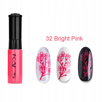 KADS - 32 (BRIGHT PINK) LAKIER DO STEMPLOWANIA PAZNOKCI PISAK - RÓŻOWY