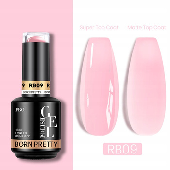 BORN PRETTY PRO - Rubber Base - KAUCZUKOWA BAZA HYBRYDOWA 15ml - RB09