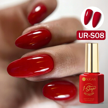 UR SUGAR - LAKIER HYBRYDOWY 12ml - 3w1 - BAZA + KOLOR + TOP - UR-S08