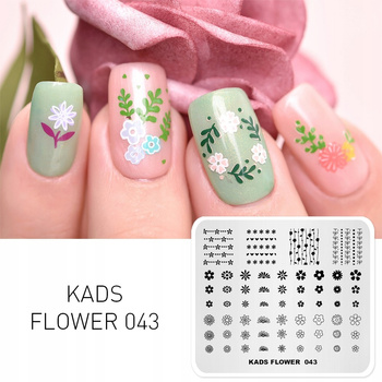 KADS - Blaszka do Stempli - FLOWER 43 - KWIATY