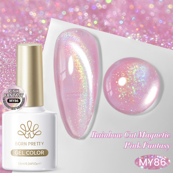 BORN PRETTY - Rainbow Water Light CAT EYE - LAKIER MAGNETYCZNY - MY86