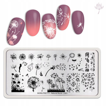 BORN PRETTY - Blaszka do Stempli - NATURAL WORLD-L001 - DMUCHAWCE